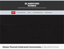 Tablet Screenshot of blandfordhomes.com